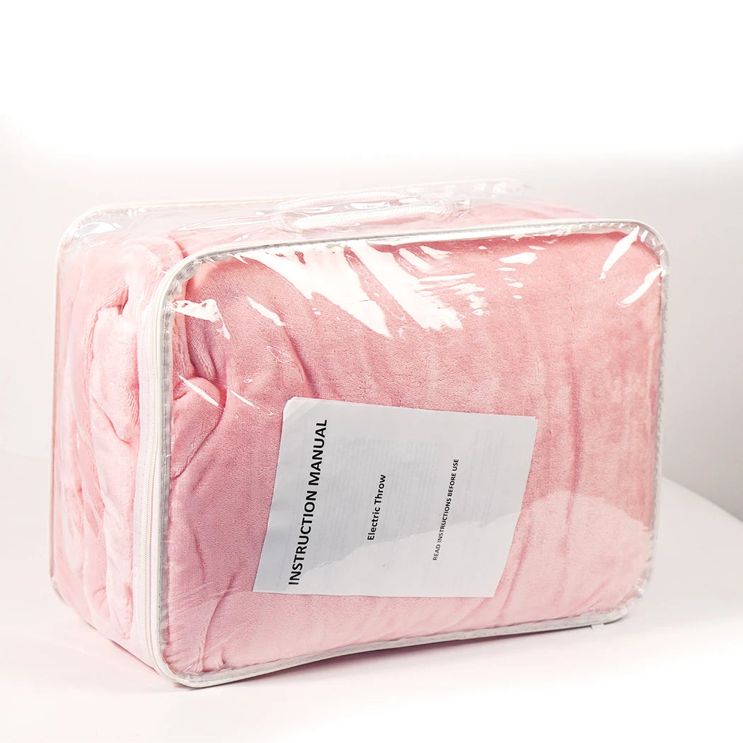 PORIYA Electric Heated Throw Heated Blanket Warm Washable Flannel Heating Blanket