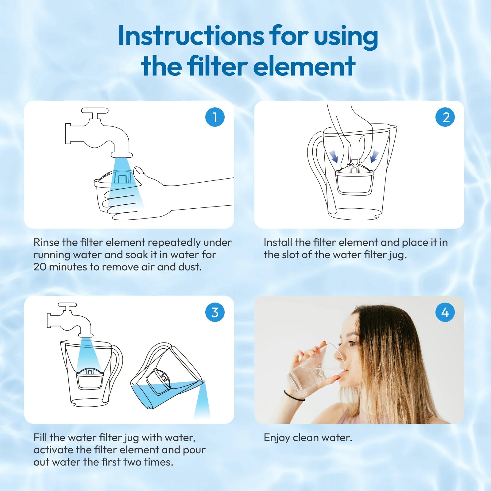 Reimol 2025 New Water Filter Cartridges, Replacement for Brita Maxtra+ & Maxtra Pro, Compatible with Brita Jugs and Kettles