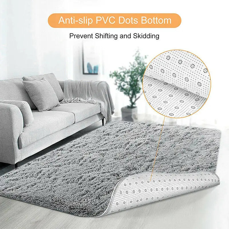 Floor Rug Rug Fluffy Area Carpet Shaggy Soft Large Pads Living Room Bedroom Pad
