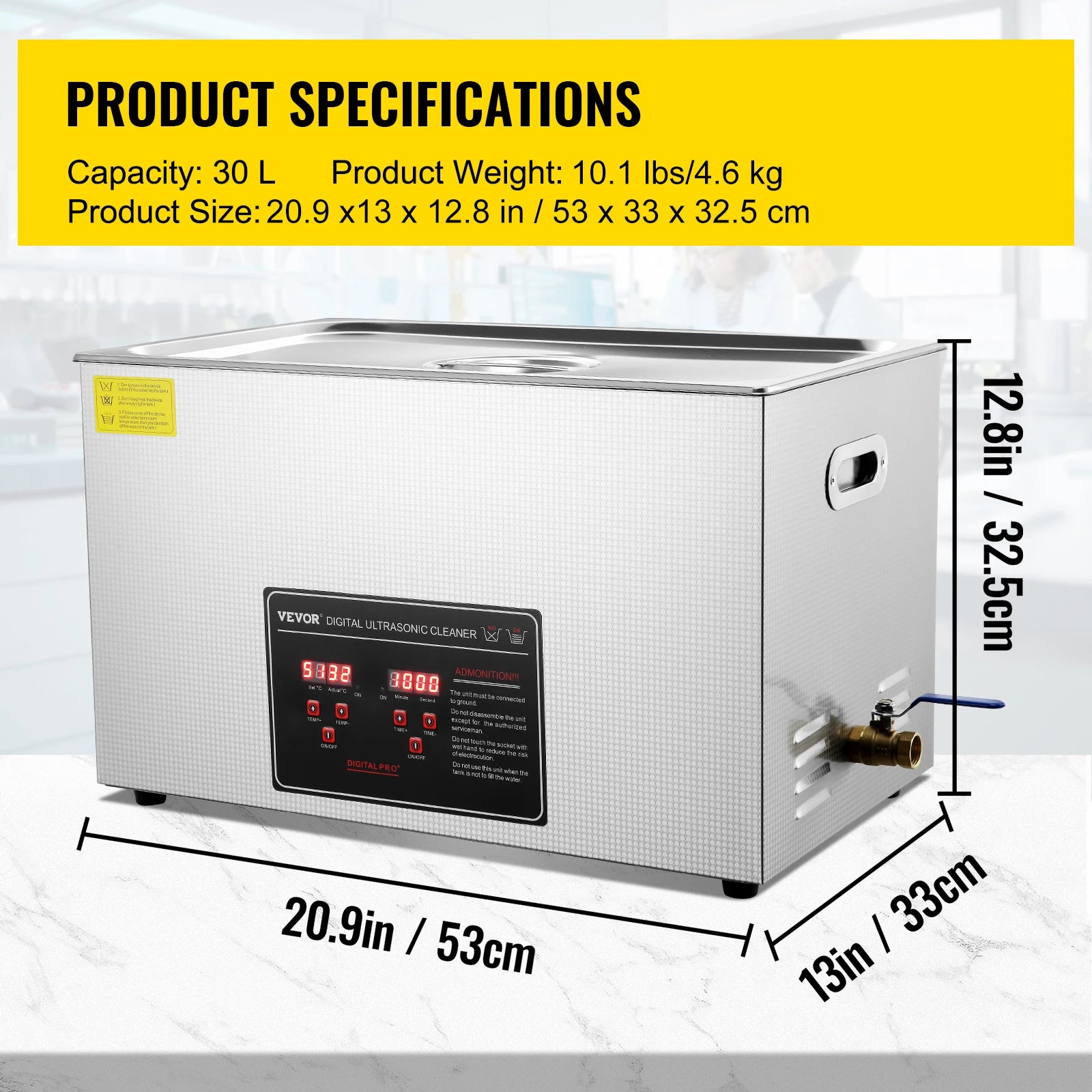 SucceBuy  2L 3L 6L 10L 22L 30L Ultrasonic Cleaner Stainless Steel Portable Cleaning Washing Machine Ultrasound Home Appliance