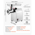 SucceBuy  Meat Grinder 5.5 Lbs-9.2 Lbs/Min Capacity Electric Meat Mincer w/ Blade Grinding Plate Sausage Maker for Kitchen Home