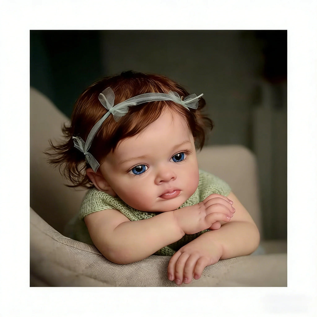 Lifelike Reborn Baby Doll Girl 55cm Handmade Realistic Newborn Baby Doll Soft Silicone Vinyl Reborn Toddler Doll