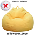 Large Bean Bag Chair Sofa Cover Comfortable Outdoor Lazy Seat Bag Couch Cover without Filler And Replacement Sofa Inner Liner