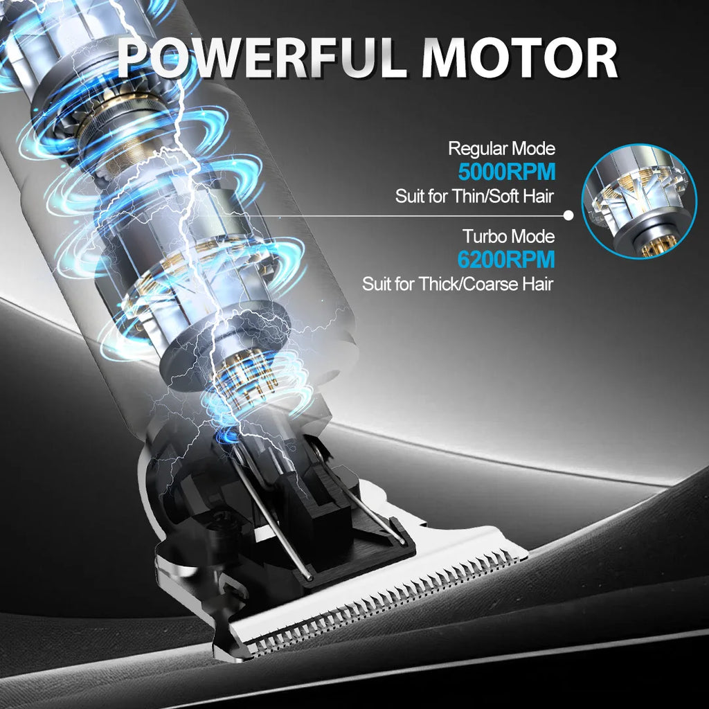 SEJOY USB Rechargeable Hair Clipper Cordless, Metal Body Dragon Design Hair Trimmer for Men,Professional Haircut Kit Hairstyling