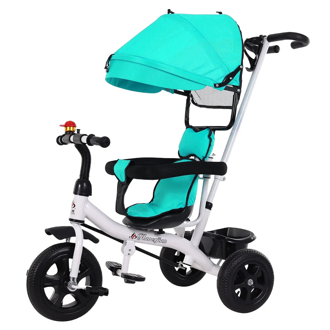 4 In 1 Tricycle Bike Trike Baby Prams Kids Stroller Toddler Ride-On Toy Gift AAA