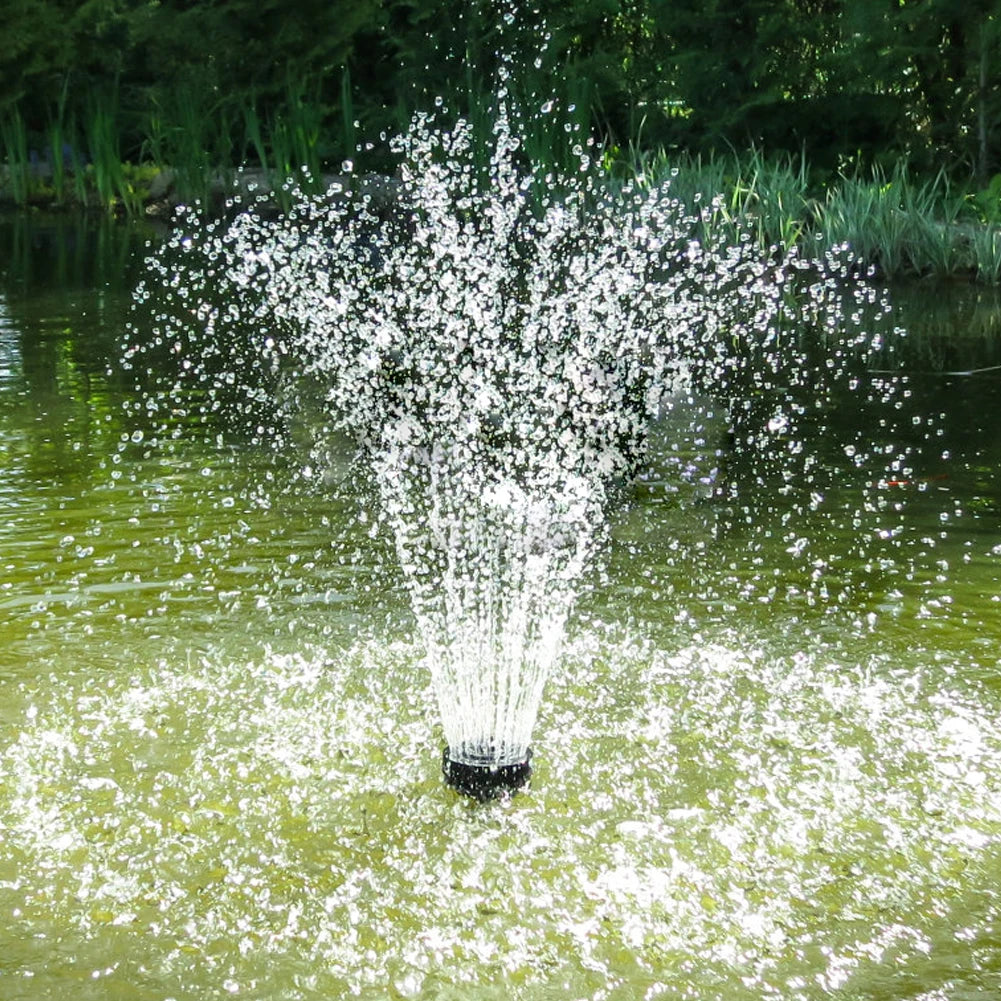 Solar Fountain Pond Pump Kit with Nozzles Solar Powered Fountain Water Pump Solar Fountain for Bird Bath Ponds Garden Fish Tank