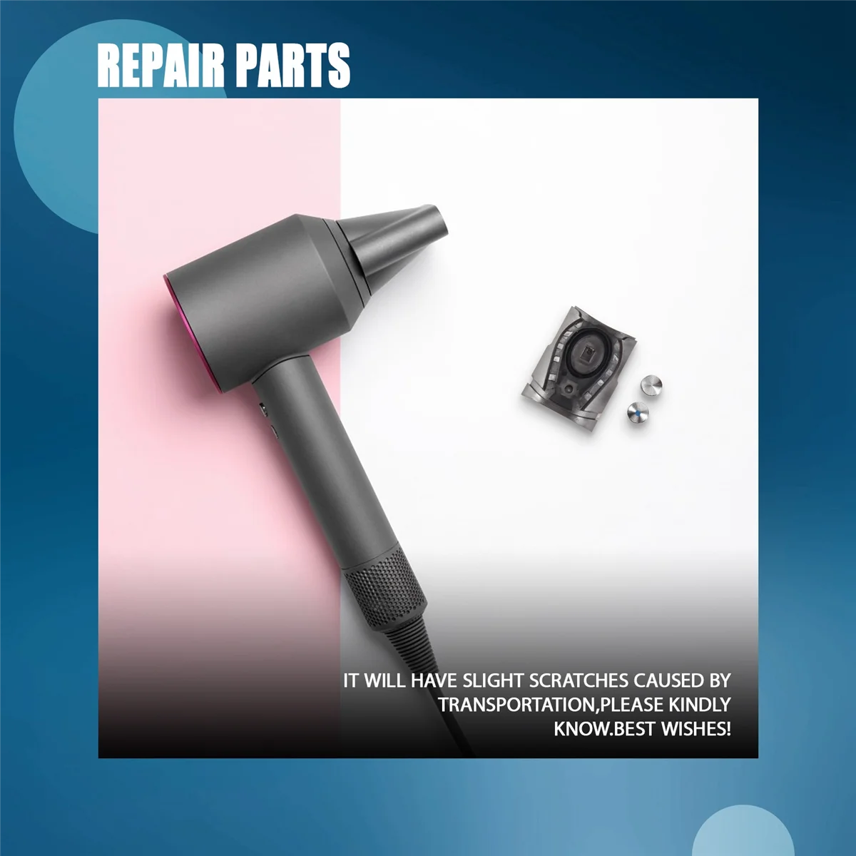 For Dyson Supersonic Hair Dryer HD01/HD02/HD03 Universal Power Switch Button Button Rubber Pad Replacement Parts 1Set 2026