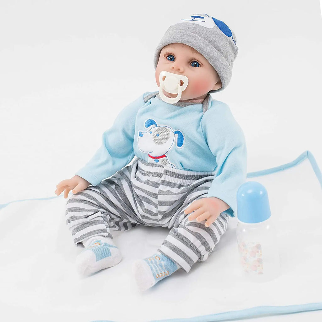 Reborn Toddler Dolls 22 inch Soft Silicone Vinyl Realistic Reborn Dolls Girls For Gifts and Collectibles
