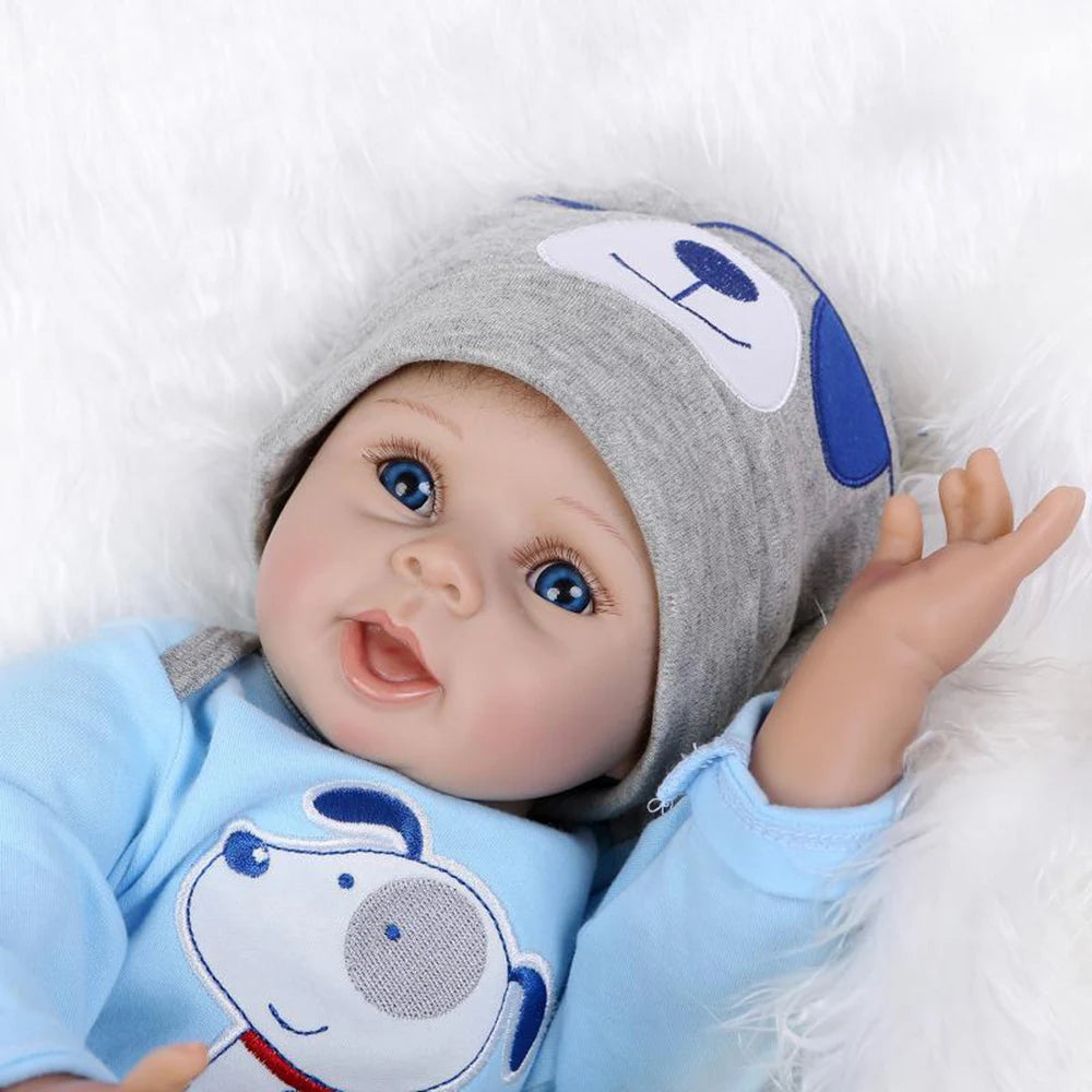 Reborn Toddler Dolls 22 inch Soft Silicone Vinyl Realistic Reborn Dolls Girls For Gifts and Collectibles