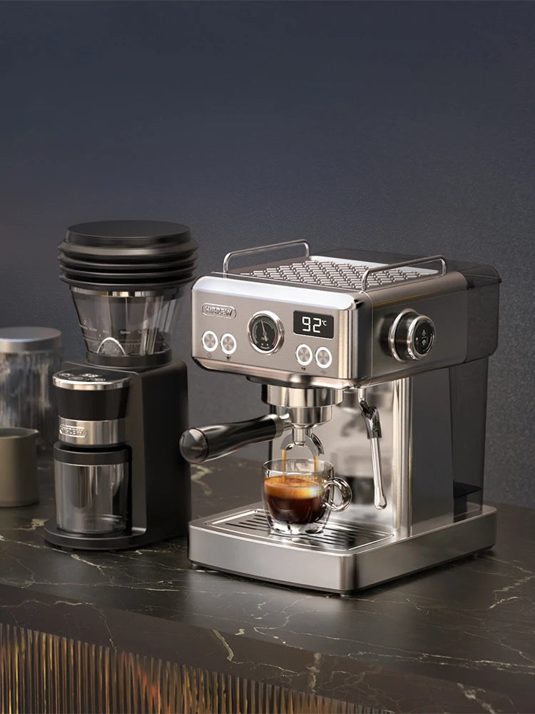 HiBREW Coffee Mill Automatic Electric Coffee Grinder with 31 Gears for Espresso American Coffee Pour Over Visual Bean Storage G3