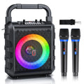 T18 Wireless Speaker, Portable Bluetooth Speaker with Microphone and LED Light, Karaoke Speaker Machine, Home Karaoke System