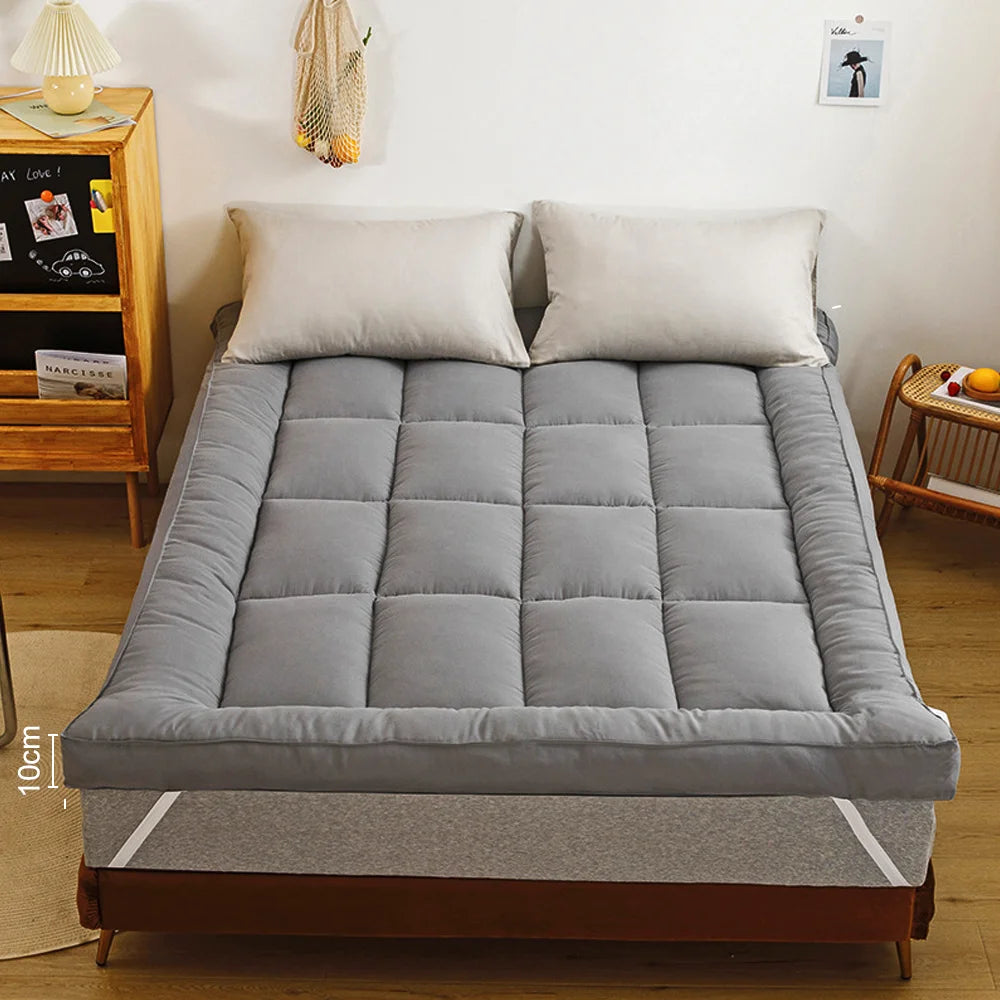 10CM Bedding Luxury Pillowtop Mattress Topper Mat Pad Protector 2024 – ALL SIZES