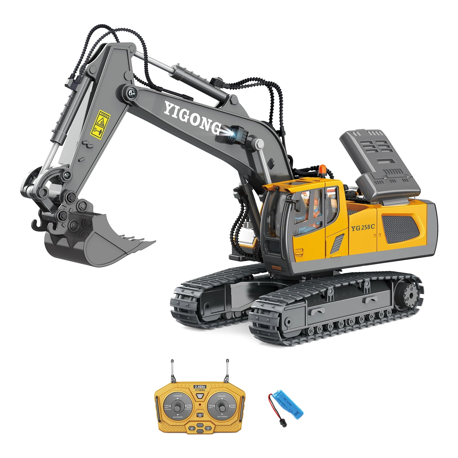 Remote Control Heavy Excavator 1/20 11CH Crawler 2.4G Wireless Electric RC Car