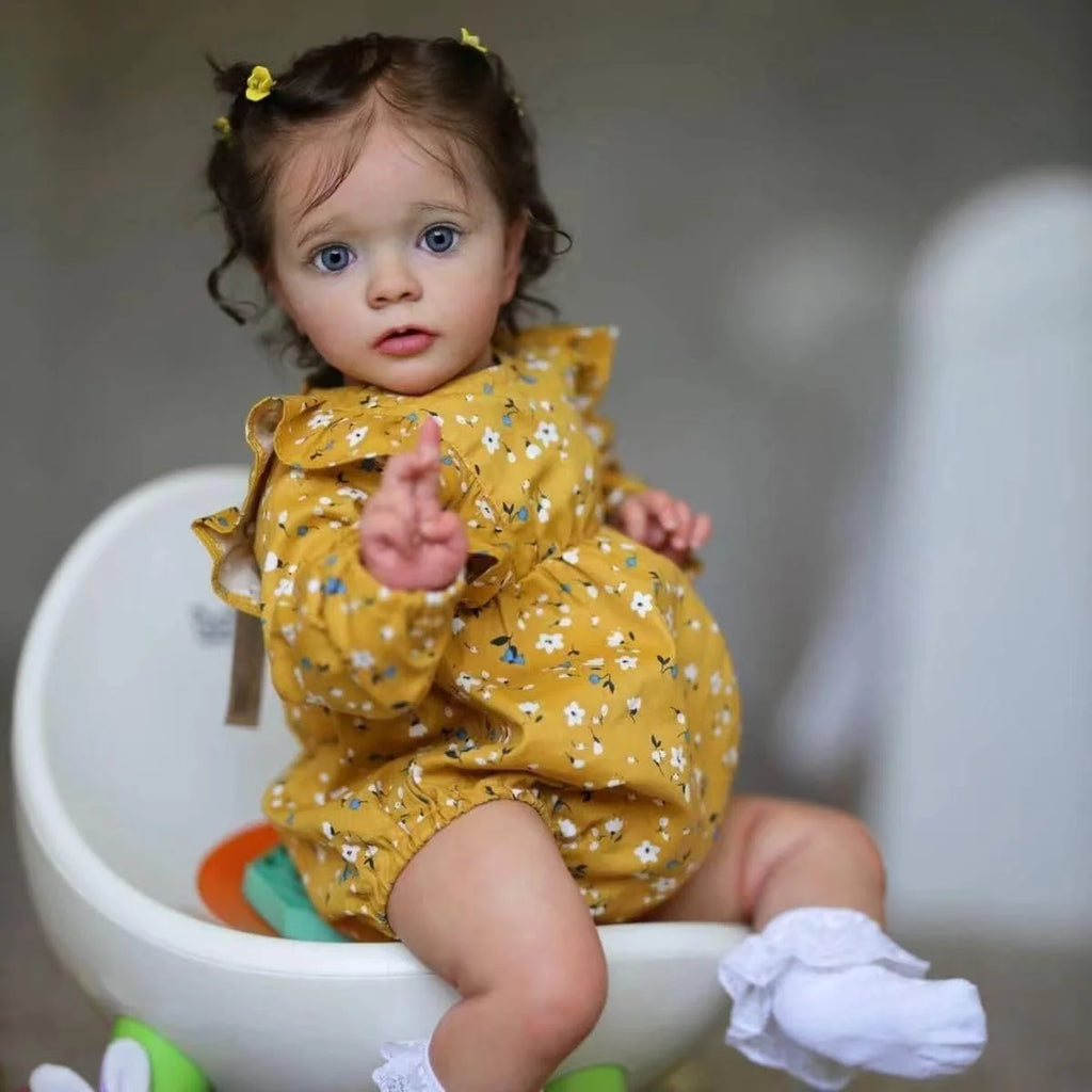 Handmade Reborn Baby Doll 50cm Realistic Silicone Newborn Girl Soft Touch Lifelike Design Sweet Infant Appearances Collectible