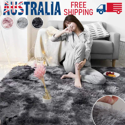 80-300cm Floor Rug Rugs Fluffy Area Carpet Shaggy Soft Large Pads Living Room Bedroom Pad 3 Sizes