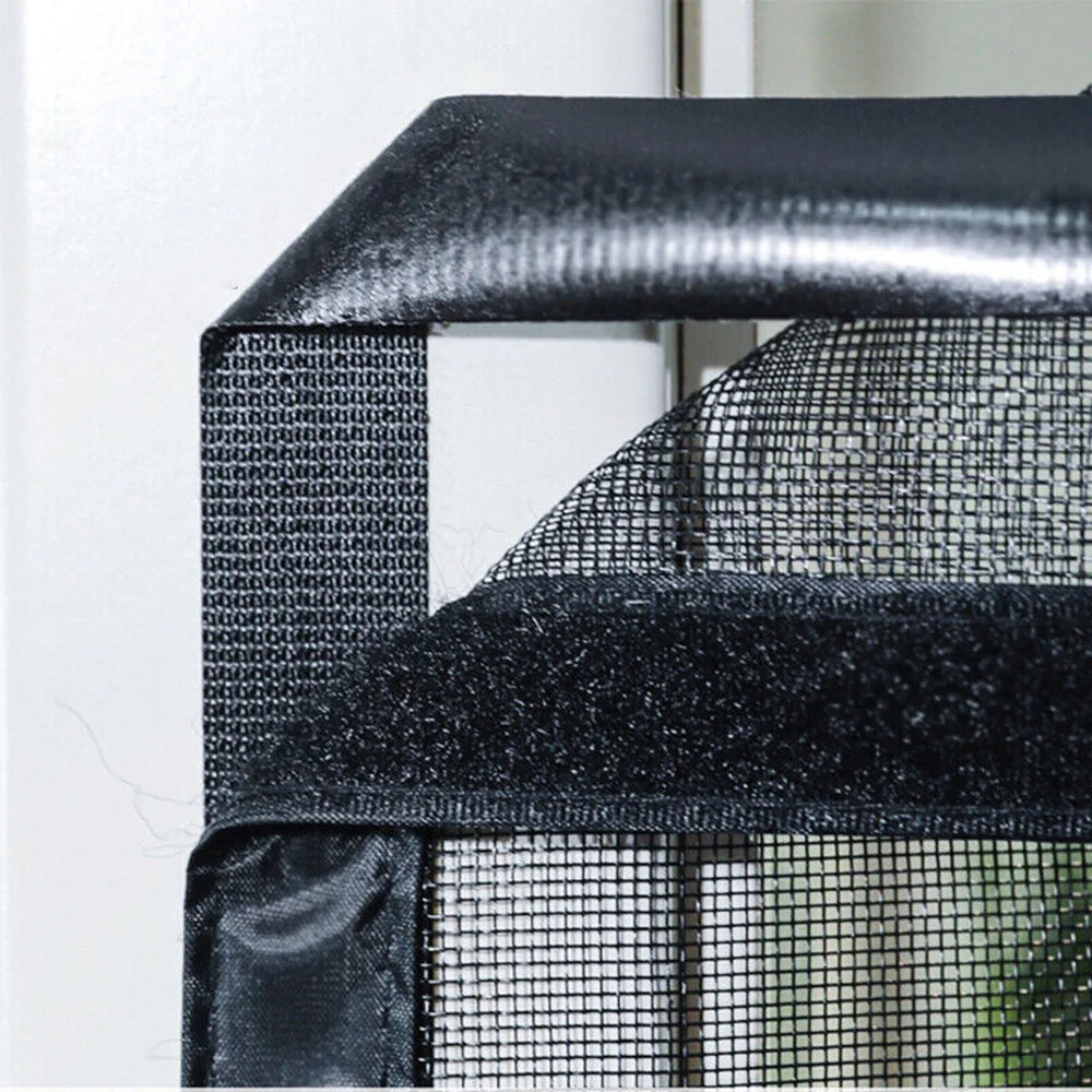 Magnetic stripe mosquito net  mesh door black/white net summer insect proof curtains