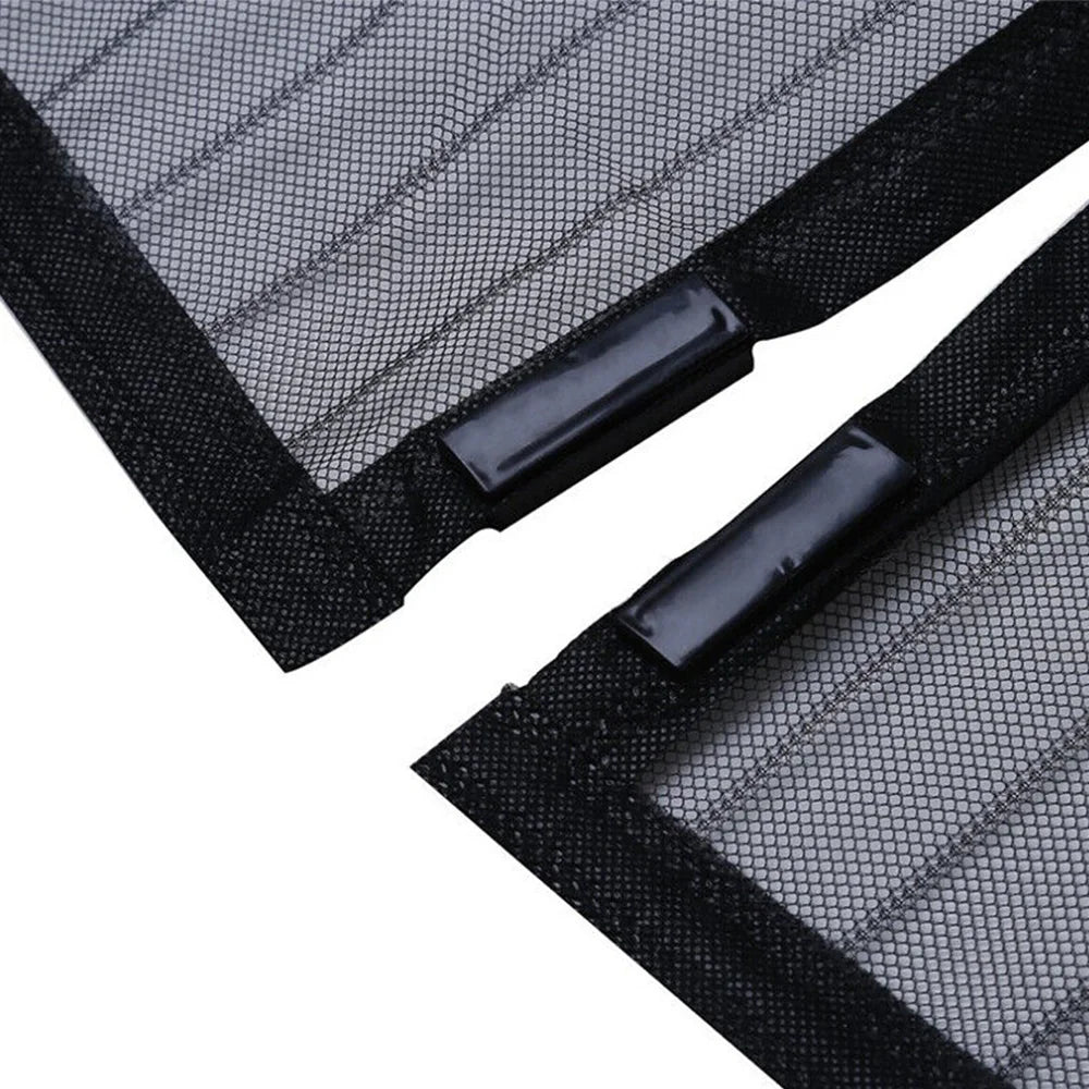 Magnetic stripe mosquito net  mesh door black/white net summer insect proof curtains