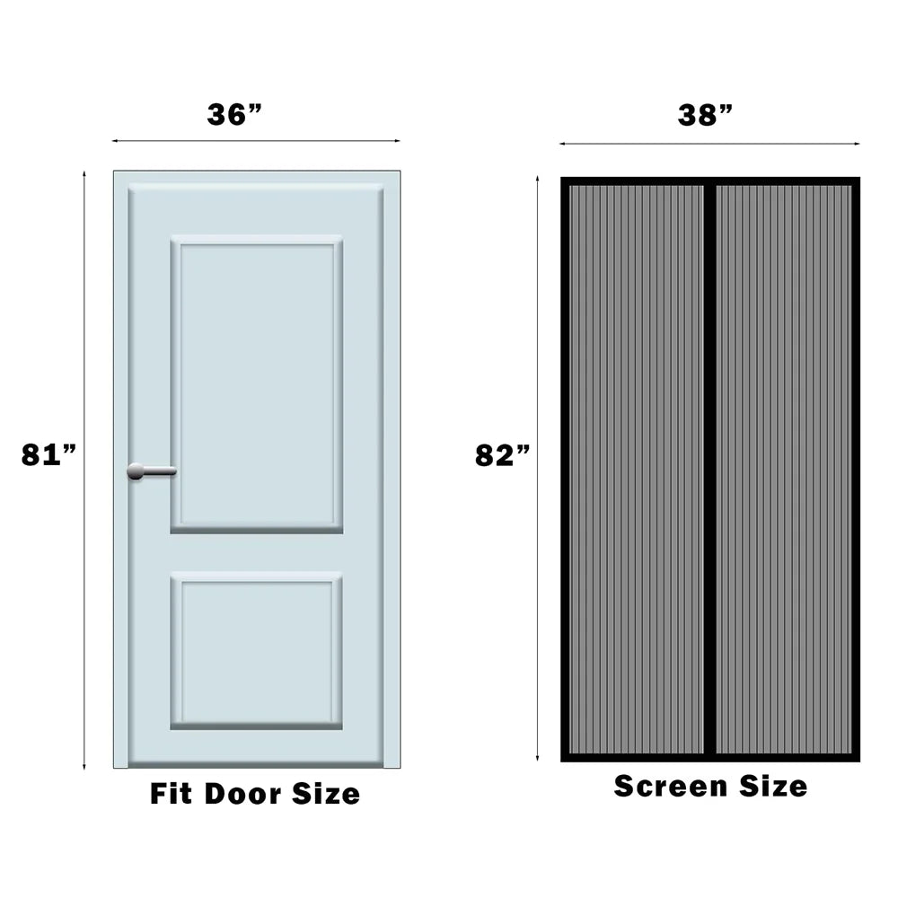 Magnetic stripe mosquito net  mesh door black/white net summer insect proof curtains