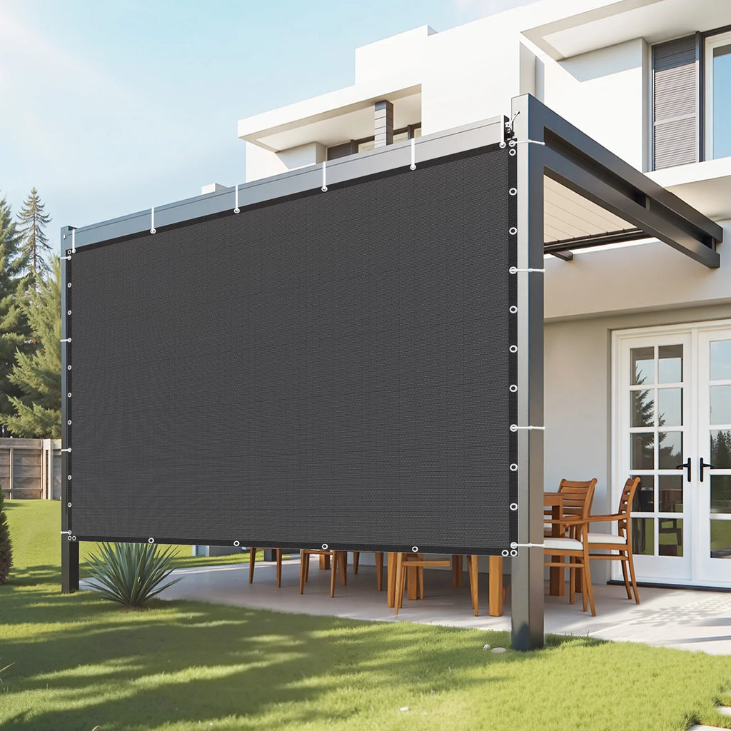 SucceBuy 90% Sun Shade Cloth 10x10/12/20ft Pergola Shade Cover 140 GSM HDPE Canopy Privacy Screen for Outdoor Backyard Garden