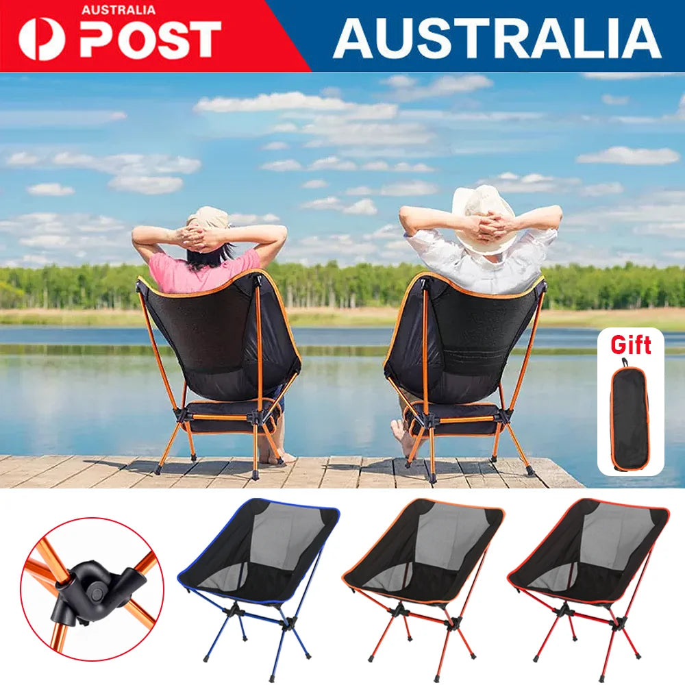 Mini Portable Folding Outdoor Camping Fishing Picnic BBQ Beach Chair Lightweight Seat 3 Colors