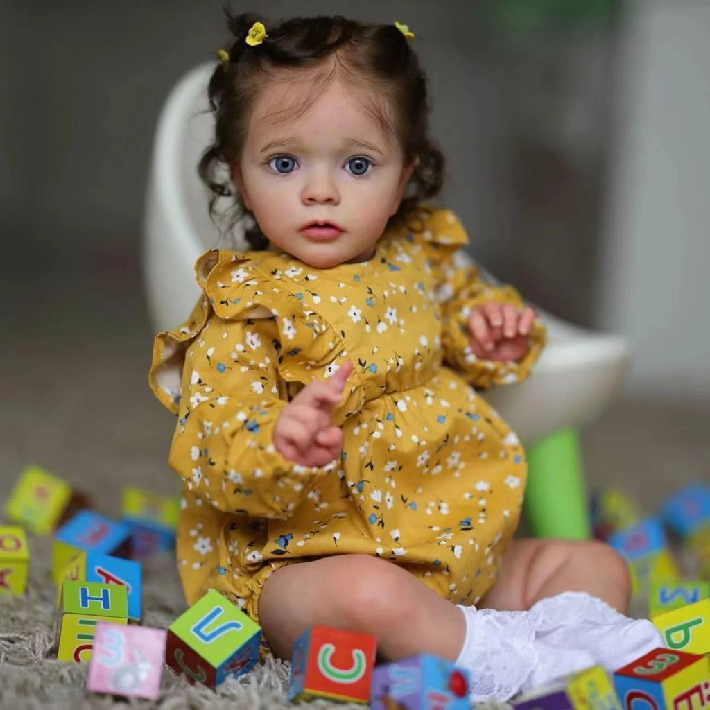 Handmade Reborn Baby Doll 50cm Realistic Silicone Newborn Girl Soft Touch Lifelike Design Sweet Infant Appearances Collectible