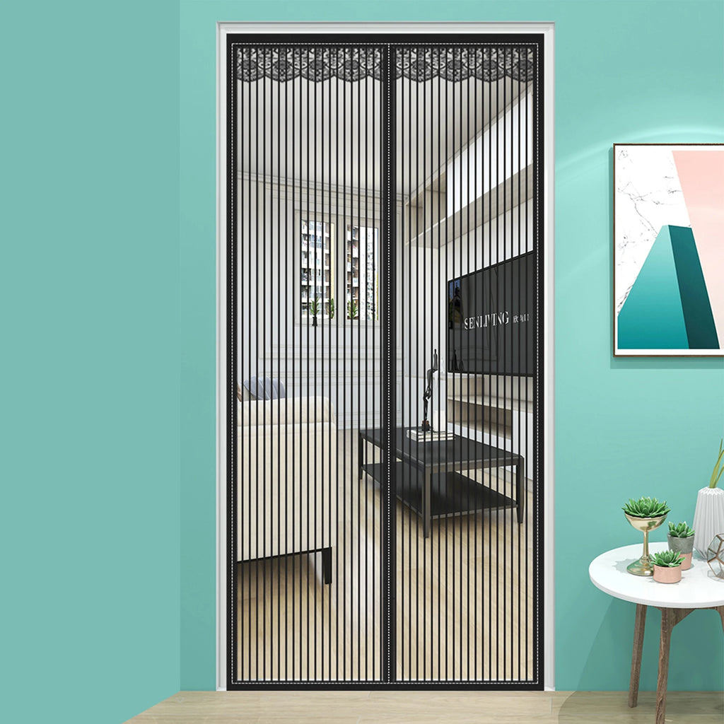 Large Magic Curtain Door Mesh, Magnetic, Mosquito, Fly, Bug, Insect Net, Screen Barrier