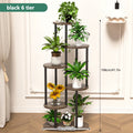 Plant Stand With Tiered Shelves - Indoor/Outdoor Display Rack For Garden, Patio & Home - Brushed Texture Multi-Functional Shelf