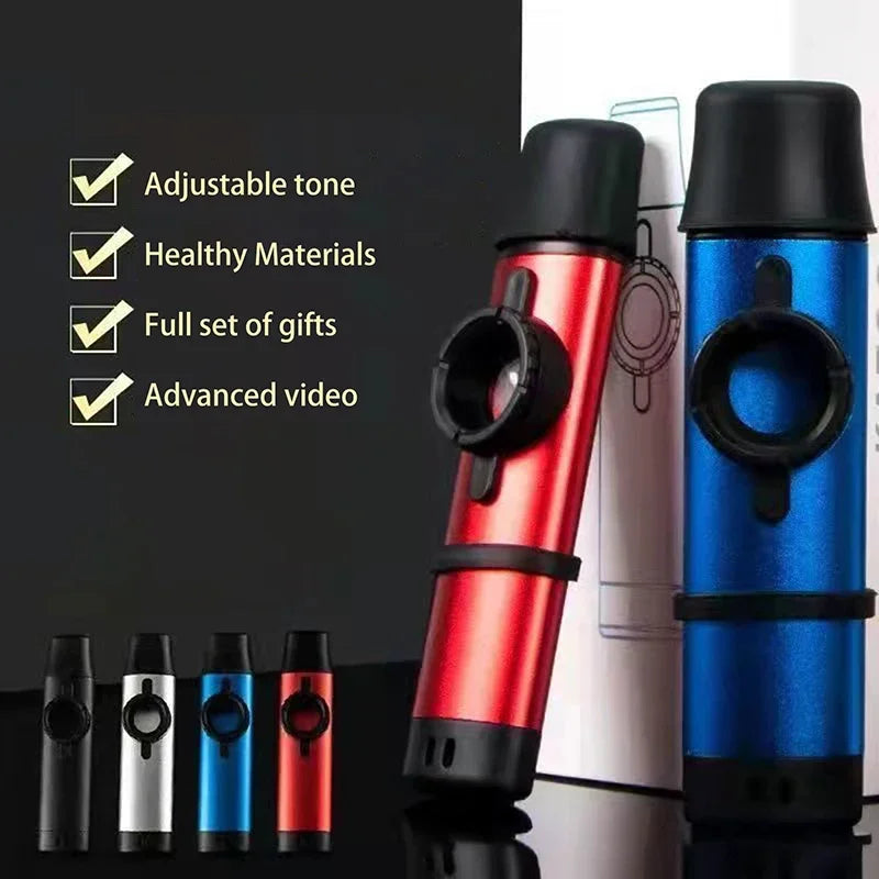 Versatile Kazoo for Kids & Adults; Perfect with Guitar, Ukulele, Violin, Piano; Easy to Learn for Music Aficionados