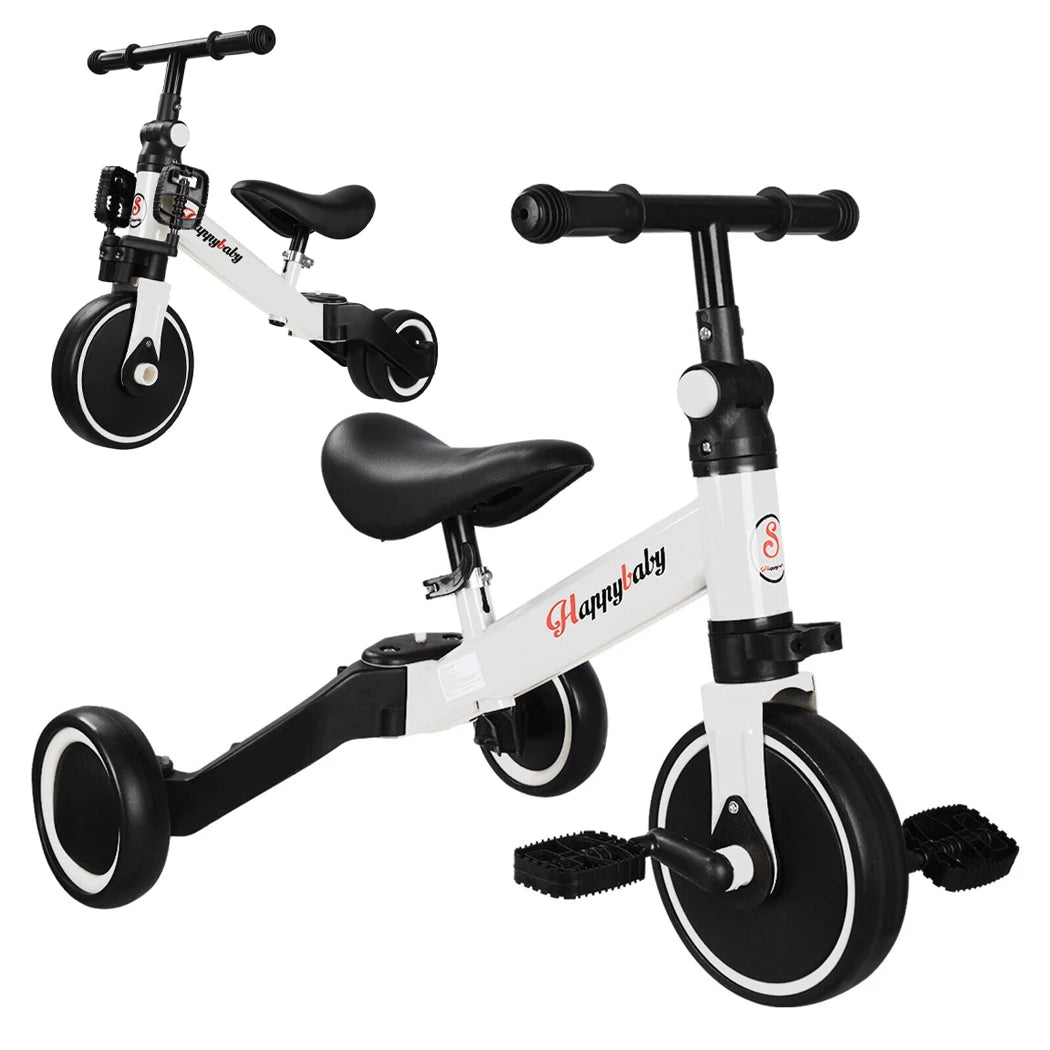3 in1 Toddler Kid Ride on Toy Balance Bike Scooter Tricycle 1.5-4 Years Push Car