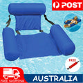 Adult inflatable water lounge chair floating bed  hammock foldable dual backrest floating row