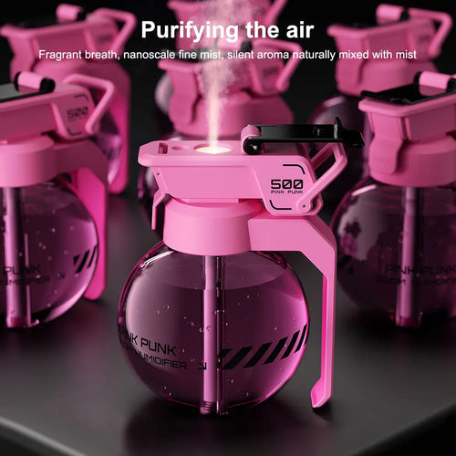 500ML Grenade Aroma Diffuser Decorative Aromatherapy Diffuser Air Diffuser Humidifier for Bedroom Home Office Creative Gift