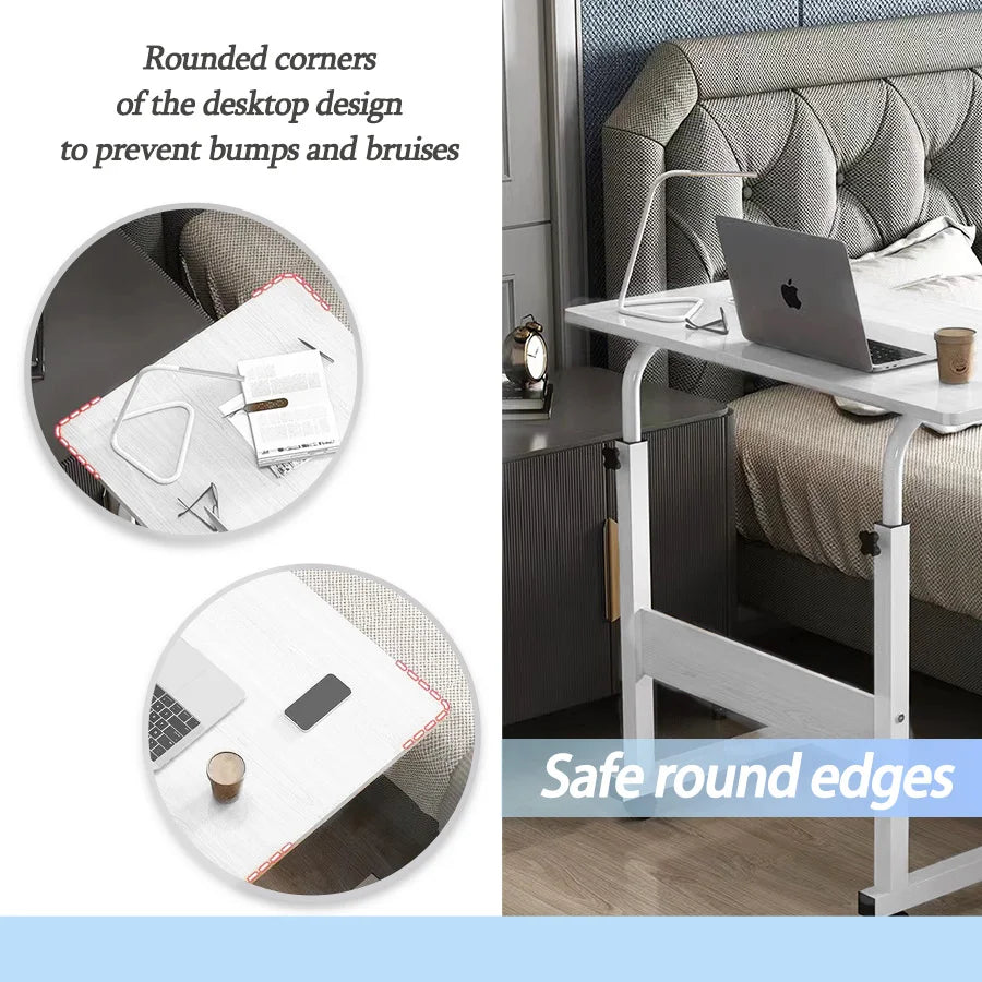 PORIYA Mobile Laptop Desk Computer Table Stand Adjustable Bed Bedside Portable Study AU