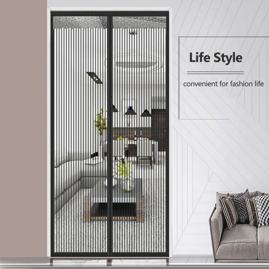 Large Magic Curtain Door Mesh, Magnetic, Mosquito, Fly, Bug, Insect Net, Screen Barrier