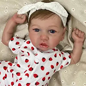 Lifelike Reborn Baby Doll Girl 55cm Handmade Realistic Newborn Baby Doll Soft Silicone Vinyl Reborn Toddler Doll
