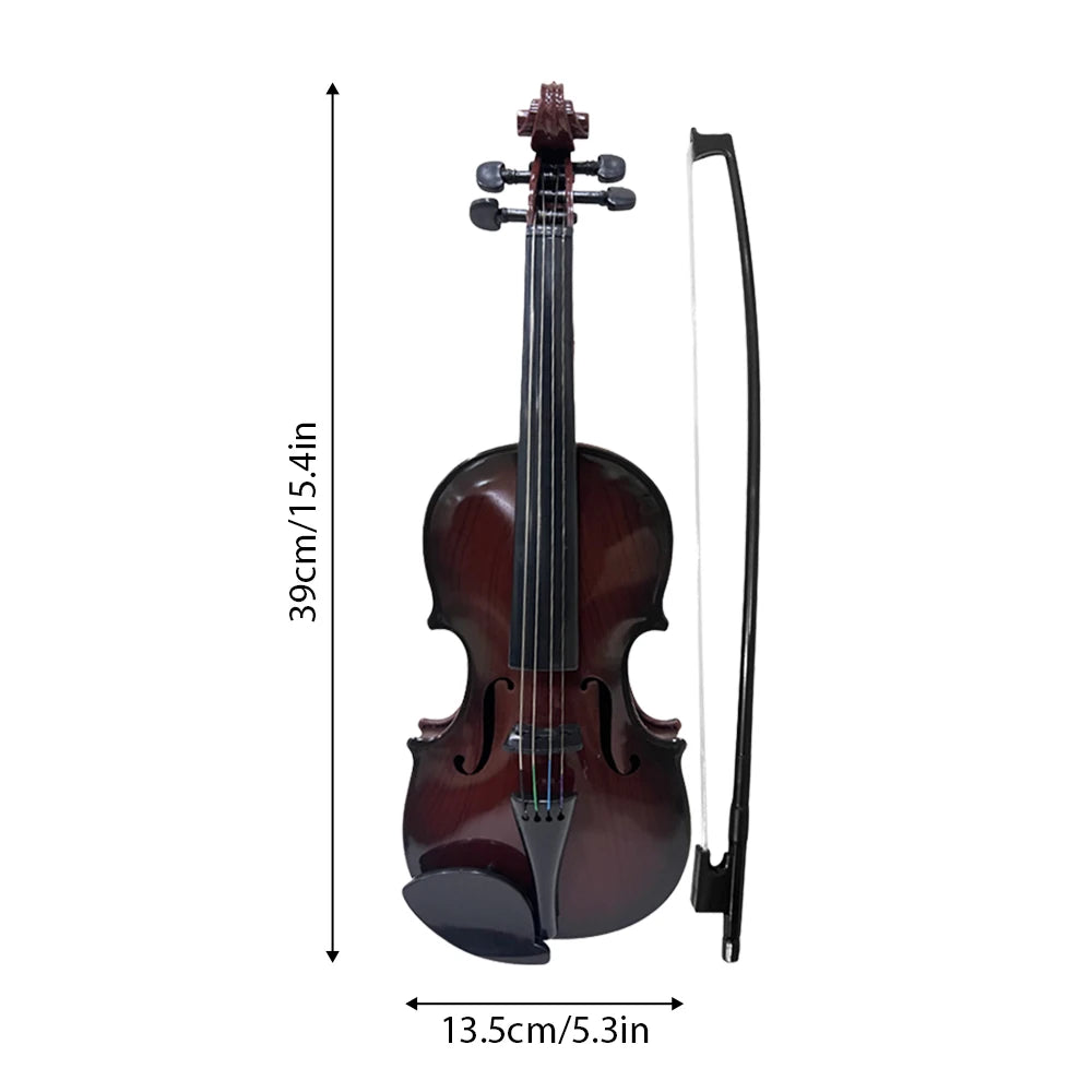 Simulated Violin Music Practice Violin Violin Kit Musical Instrument Performance Props Gifts Adjustable Strings for Beginners