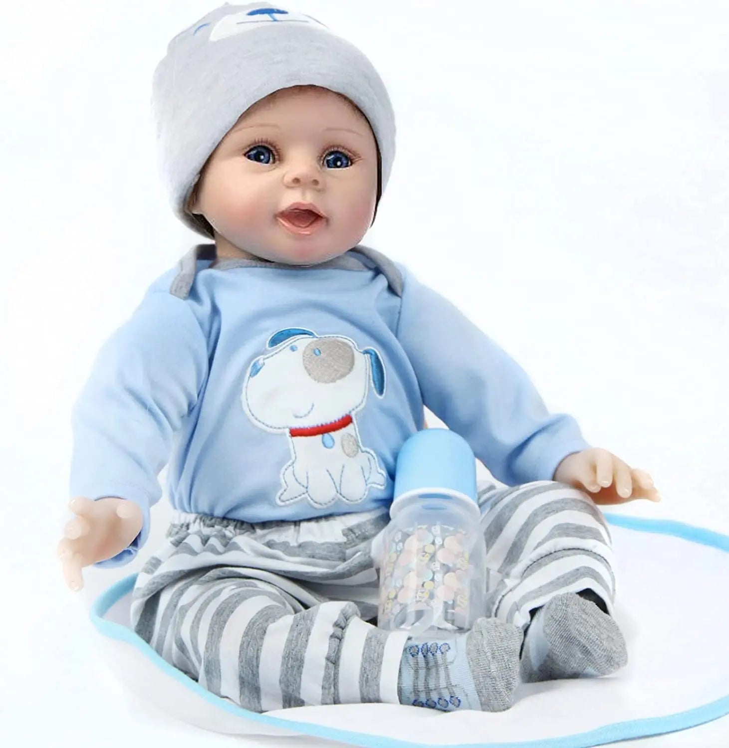 Reborn Toddler Dolls 22 inch Soft Silicone Vinyl Realistic Reborn Dolls Girls For Gifts and Collectibles