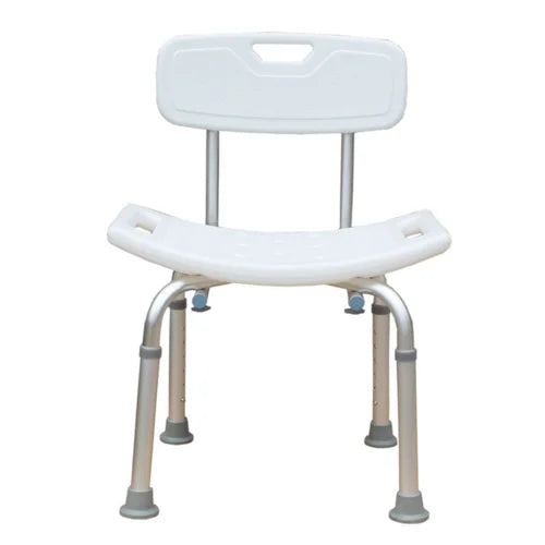 PORIYA Shower Chair Bath Bench Seat Stool with Back Arms Adjustable Height Non-Slip