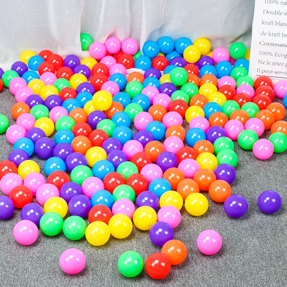 100/200 PCS Ocean Balls Ball Pit Kids Baby Play Tent Plastic Soft Toy Colourful Play Fun Safety