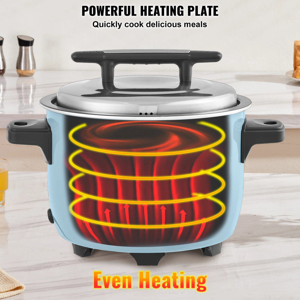 SucceBuy 10L Commercial Rice Cooker with Aluminium Nonstick Inner Pot 24-Hour Keep Warm for Restaurant Buffet