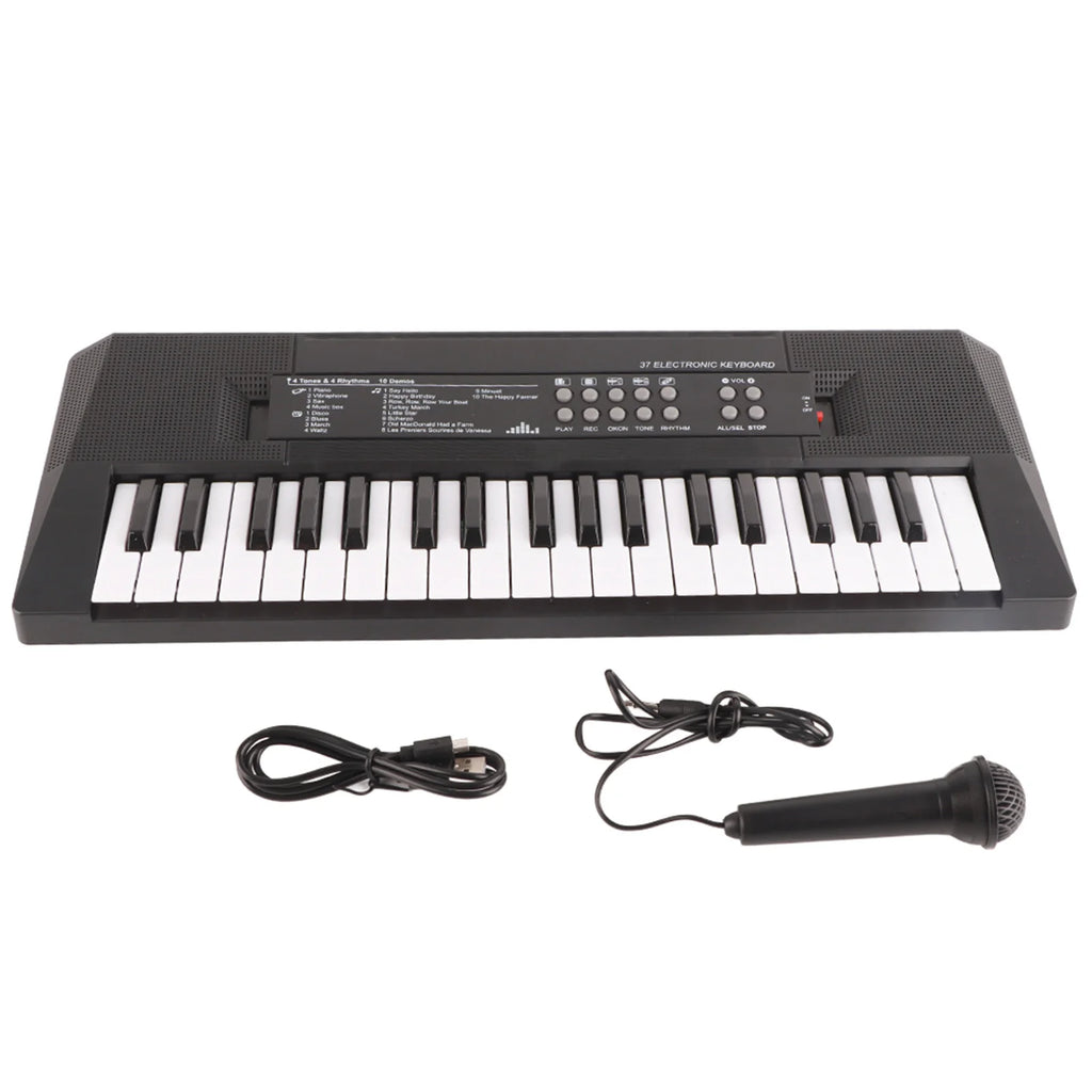 Electric Keyboard 37 Key Piano Children's Musical Instrument  Microphone Recording Function Electric Piano Electric Keyboard