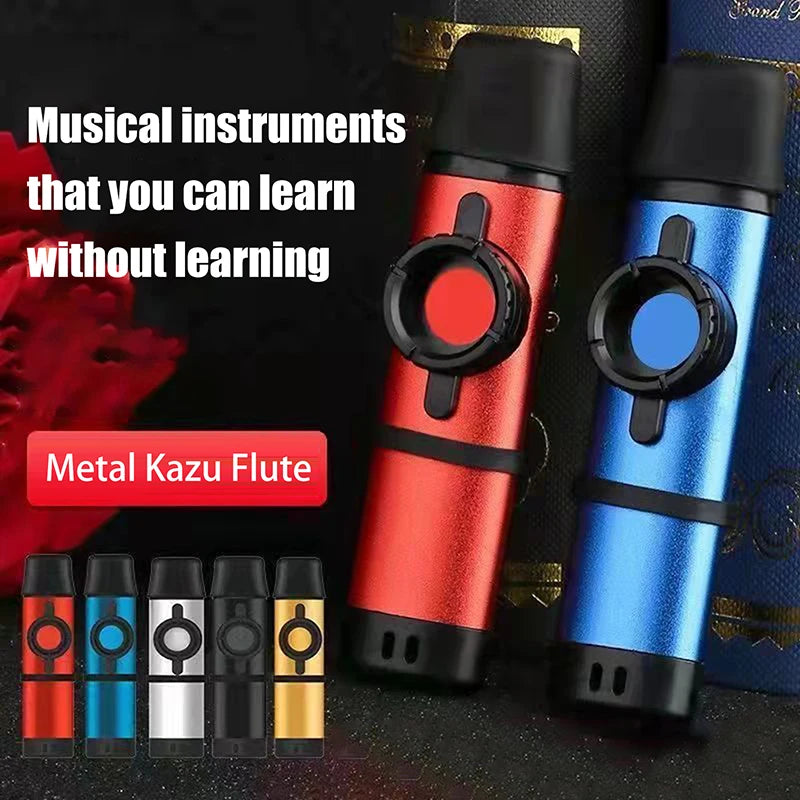 Versatile Kazoo for Kids & Adults; Perfect with Guitar, Ukulele, Violin, Piano; Easy to Learn for Music Aficionados