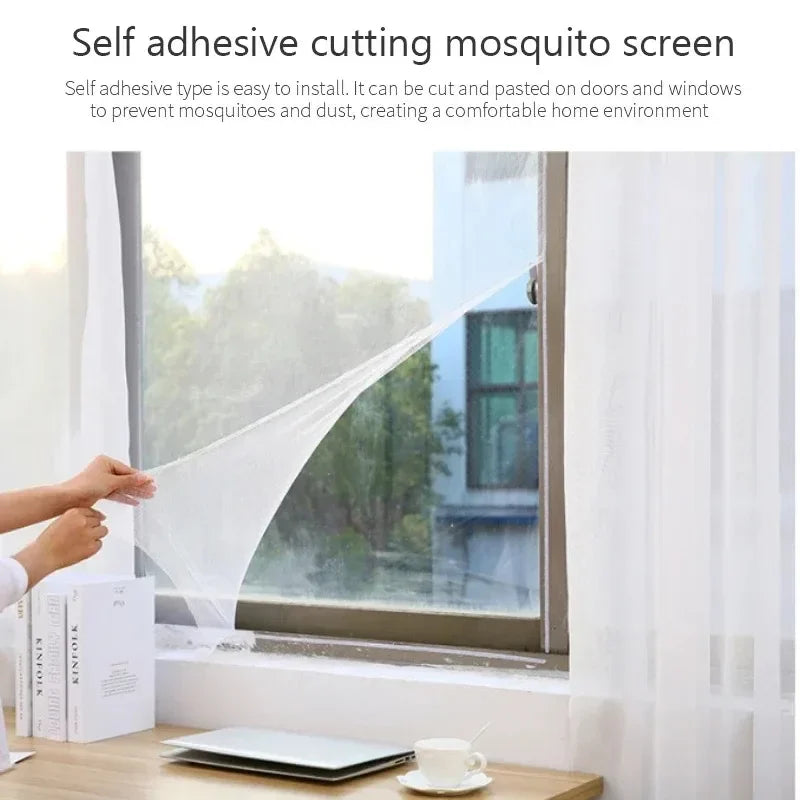 Simple Anti Mosquito No Need to Punch Holes Mosquito Net Window Self-adhesive Type Anti-mosquito Screens Home Textile 2030