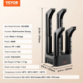 VEVOR 4 Tubes Electric Shoe Dryer Boot Warmer with Heat Blower & Timer Multifunction Socks Dryer Fast Drying Boot Deodorizer