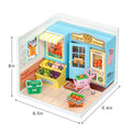 Robotime Rolife Super Creat Plastic DIY Miniature House Cafe Energy Supply Store Funny Toys Building Block Sets for Kids DW003