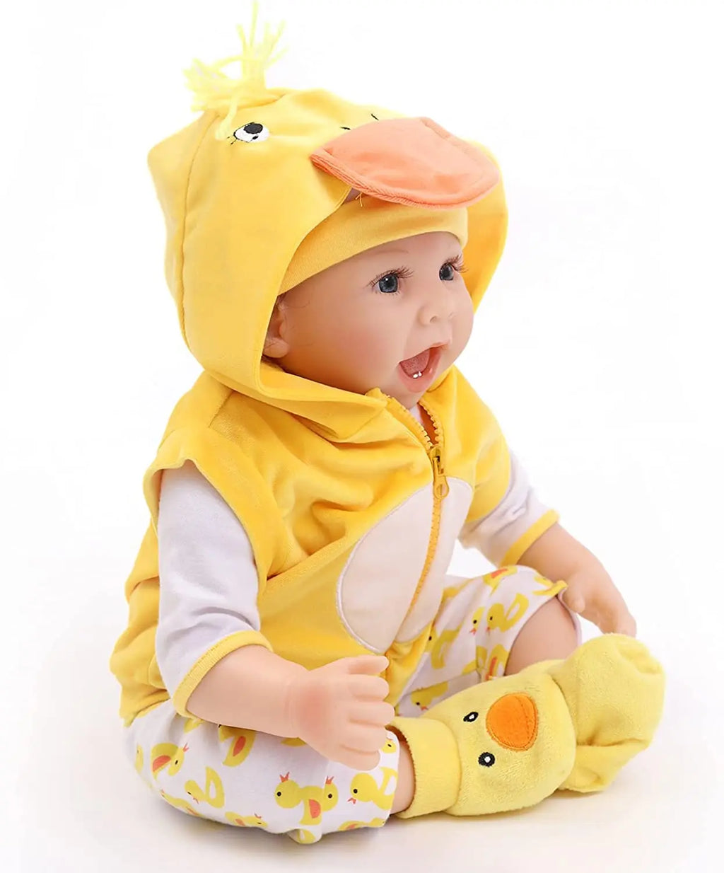 24 Inch 60cm Reborn Toddler Dolls for Girls Realistic Soft Silicone Vinyl Simulation Lifelike Doll Collectible Toy