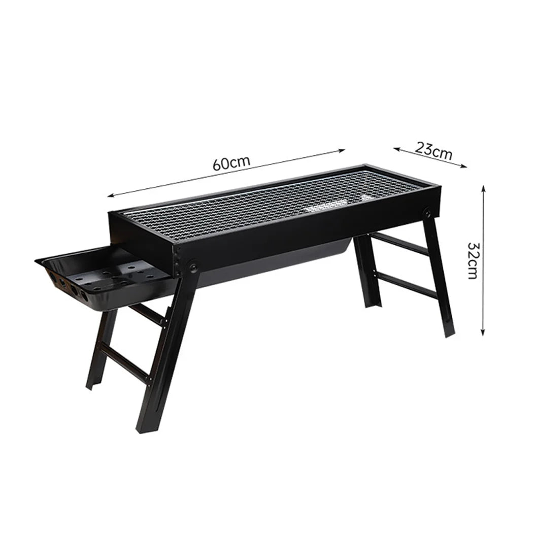 Charcoal BBQ Grill Portable Smoker Barbecue Outdoor Foldable Camping Set AU