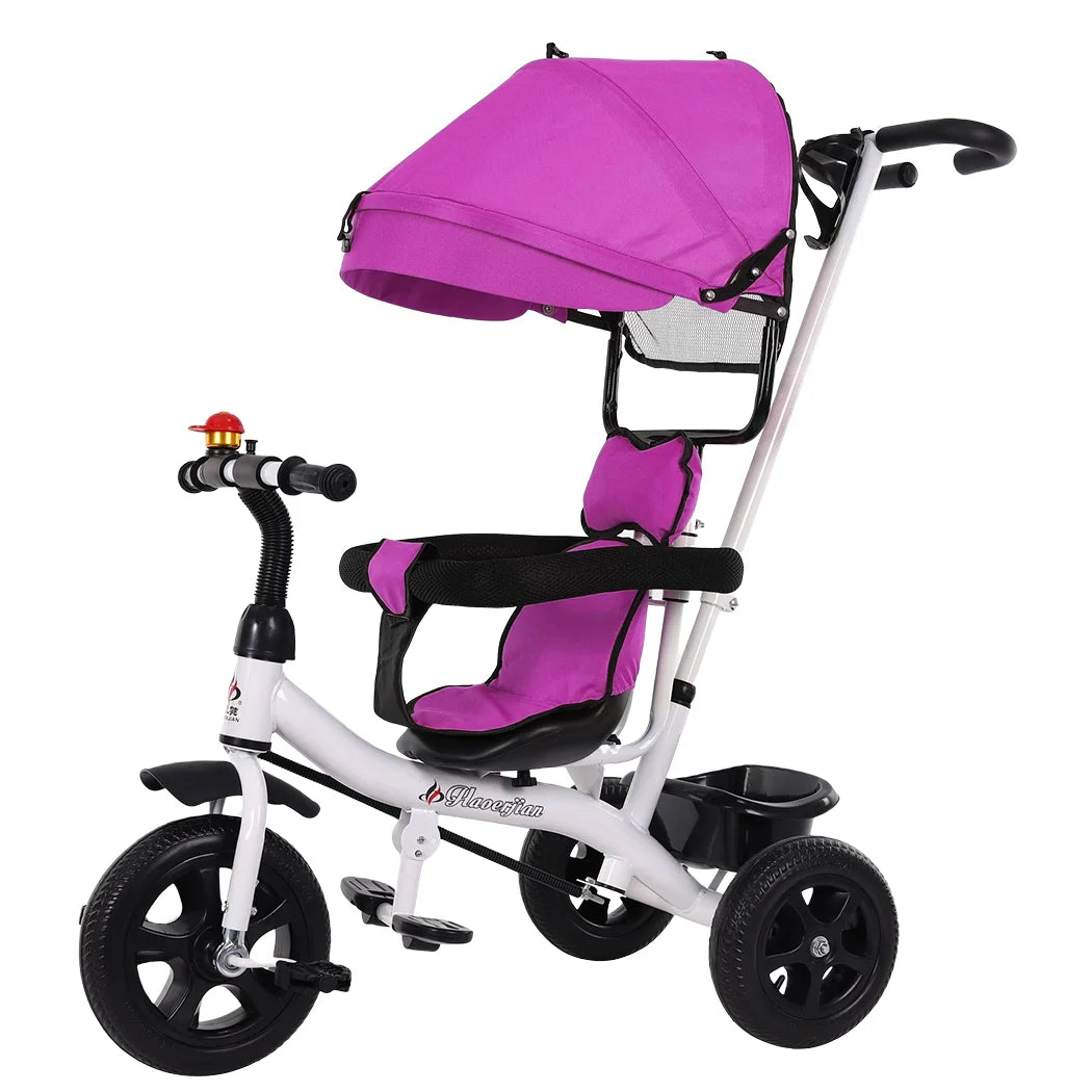 4 In 1 Tricycle Bike Trike Baby Prams Kids Stroller Toddler Ride-On Toy Gift AAA