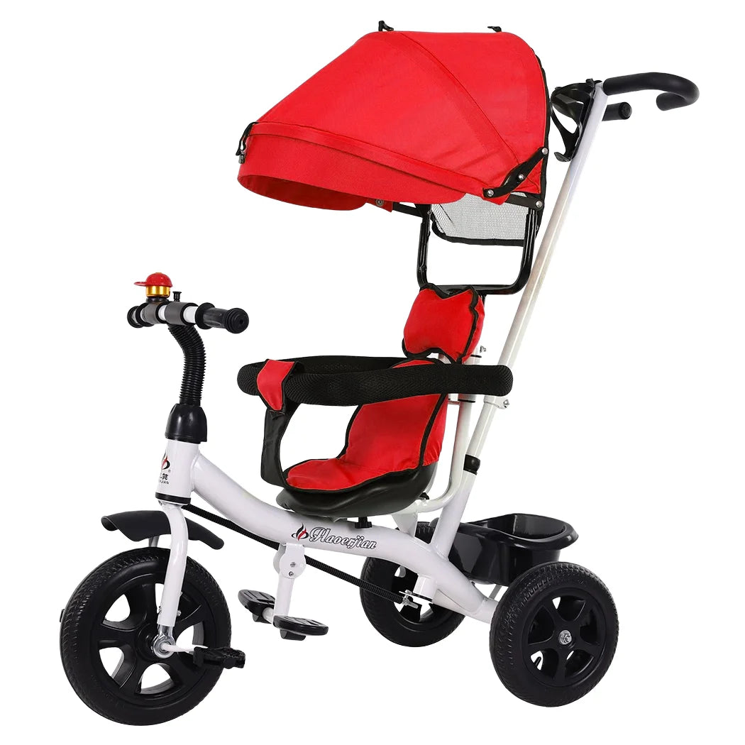 4 In 1 Tricycle Bike Trike Baby Prams Kids Stroller Toddler Ride-On Toy Gift AAA