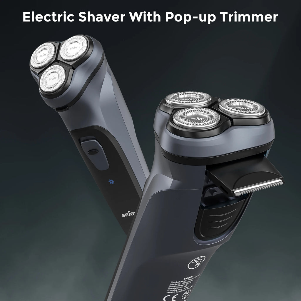 Sejoy 3D Floating Electric Shaver for Men Rechargeable Electric Razor Shaving Machines Mens with Electric Hair Trimmers