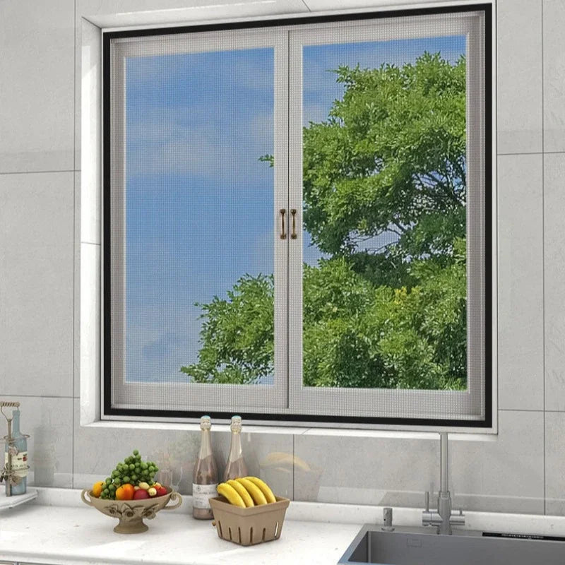 Simple Anti Mosquito No Need to Punch Holes Mosquito Net Window Self-adhesive Type Anti-mosquito Screens Home Textile 2030